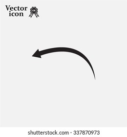 arrow indicates the direction. icon. vector design
