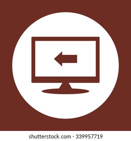 arrow indicates the direction. icon. vector design