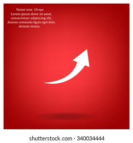 arrow indicates the direction. icon. vector design