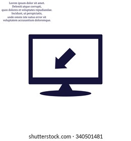 arrow indicates the direction. icon. vector design