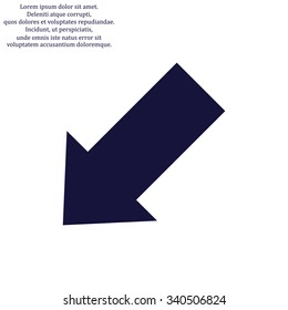 arrow indicates the direction. icon. vector design