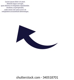 arrow indicates the direction. icon. vector design