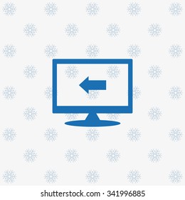 arrow indicates the direction. icon. vector design