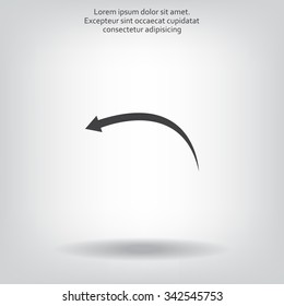 arrow indicates the direction. icon. vector design