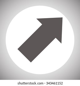arrow indicates the direction. icon. vector design