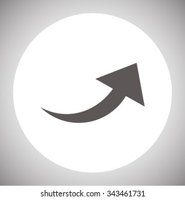 arrow indicates the direction. icon. vector design