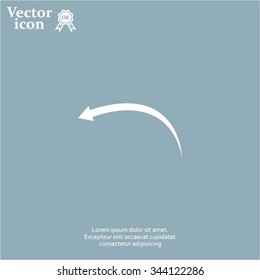 arrow indicates the direction. icon. vector design