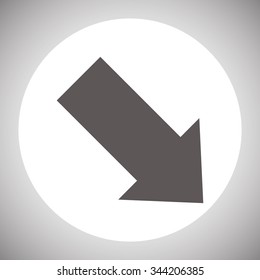 arrow indicates the direction. icon. vector design