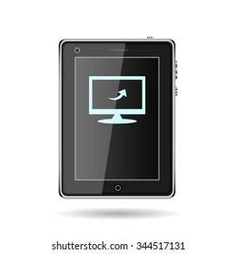 arrow indicates the direction. icon. vector design