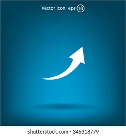 arrow indicates the direction. icon. vector design