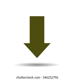 arrow indicates the direction. icon. vector design