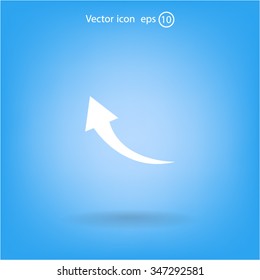 arrow indicates the direction. icon. vector design