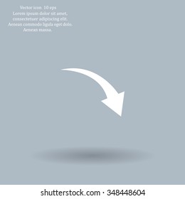 arrow indicates the direction. icon. vector design