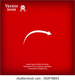 arrow indicates the direction. icon. vector design