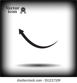 arrow indicates the direction, icon, vector design