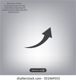 arrow indicates the direction. icon. vector design