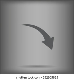 arrow indicates the direction. icon. vector design