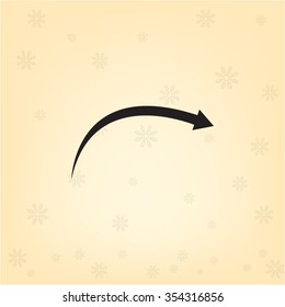 arrow indicates the direction. icon. vector design