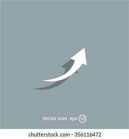 arrow indicates the direction. icon. vector design