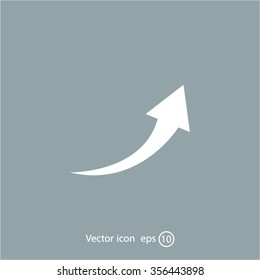 arrow indicates the direction. icon. vector design