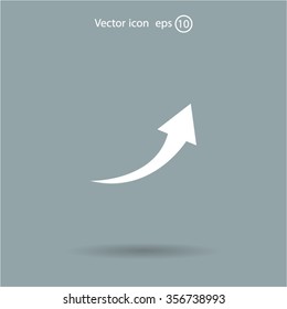 arrow indicates the direction. icon. vector design