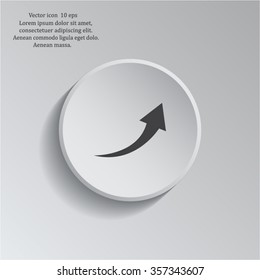 arrow indicates the direction. icon. vector design