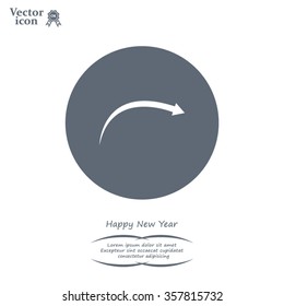 arrow indicates the direction. icon. vector design