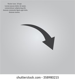 arrow indicates the direction. icon. vector design