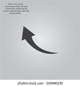 arrow indicates the direction. icon. vector design