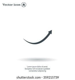 arrow indicates the direction. icon. vector design