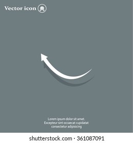arrow indicates the direction. icon. vector design