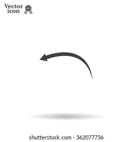 arrow indicates the direction. icon. vector design