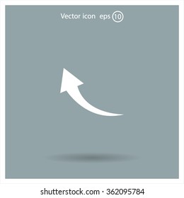 arrow indicates the direction. icon. vector design