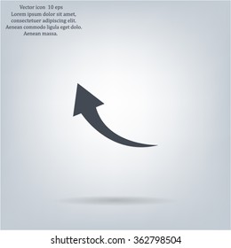 arrow indicates the direction. icon. vector design