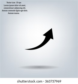 arrow indicates the direction. icon. vector design