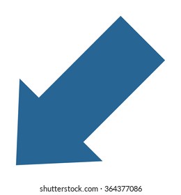 arrow indicates the direction icon, vector illustration. Flat design style