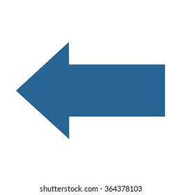 arrow indicates the direction icon, vector illustration. Flat design style
