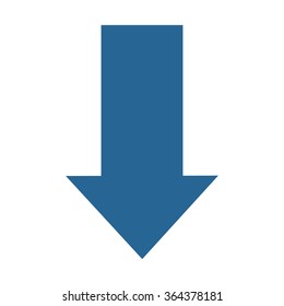 arrow indicates the direction icon, vector illustration. Flat design style