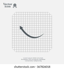 arrow indicates the direction. icon. vector design