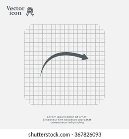 arrow indicates the direction. icon. vector design