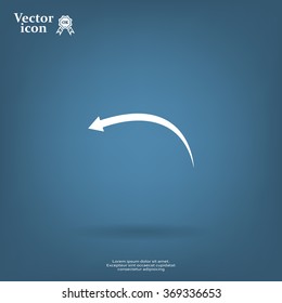 arrow indicates the direction. icon. vector design