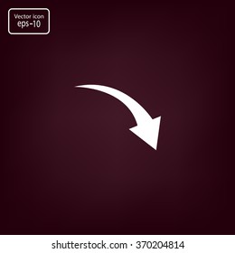 arrow indicates the direction. icon. vector design