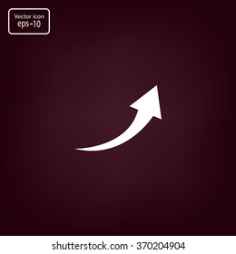 arrow indicates the direction. icon. vector design