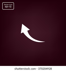 arrow indicates the direction. icon. vector design
