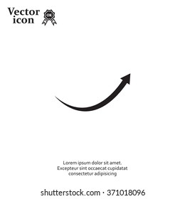 arrow indicates the direction. icon. vector design
