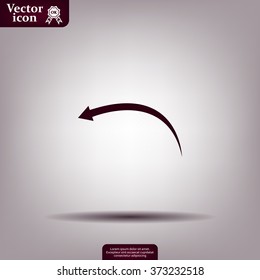 arrow indicates the direction. icon. vector design