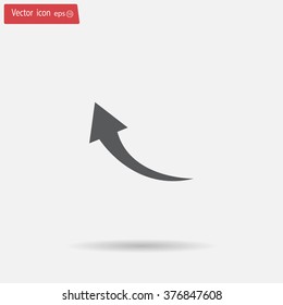 arrow indicates the direction. icon. vector design