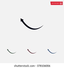 arrow indicates the direction. icon. vector design