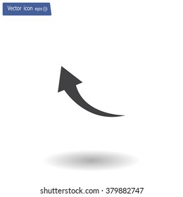 arrow indicates the direction. icon. vector design