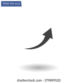 arrow indicates the direction. icon. vector design